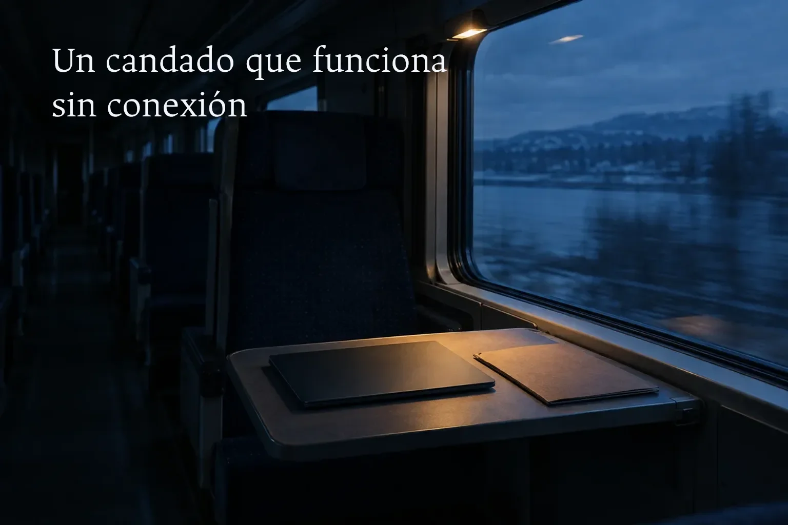 Un candado para el portátil, y carpetas dentro del expediente