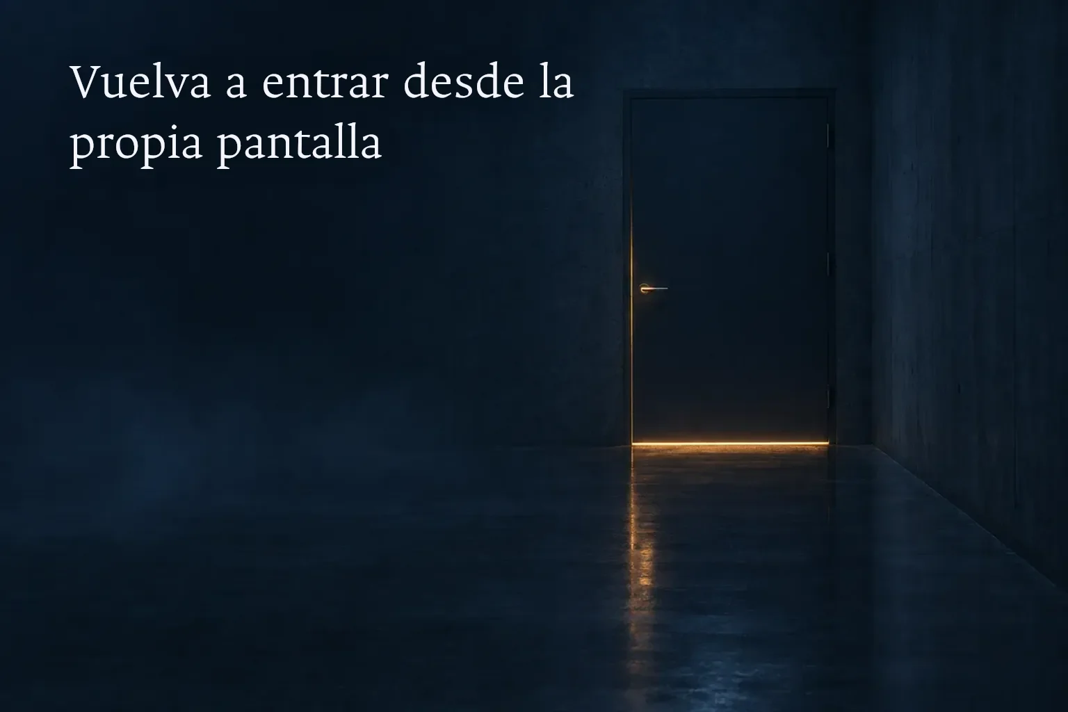La pantalla de pago muestra cómo volver a entrar