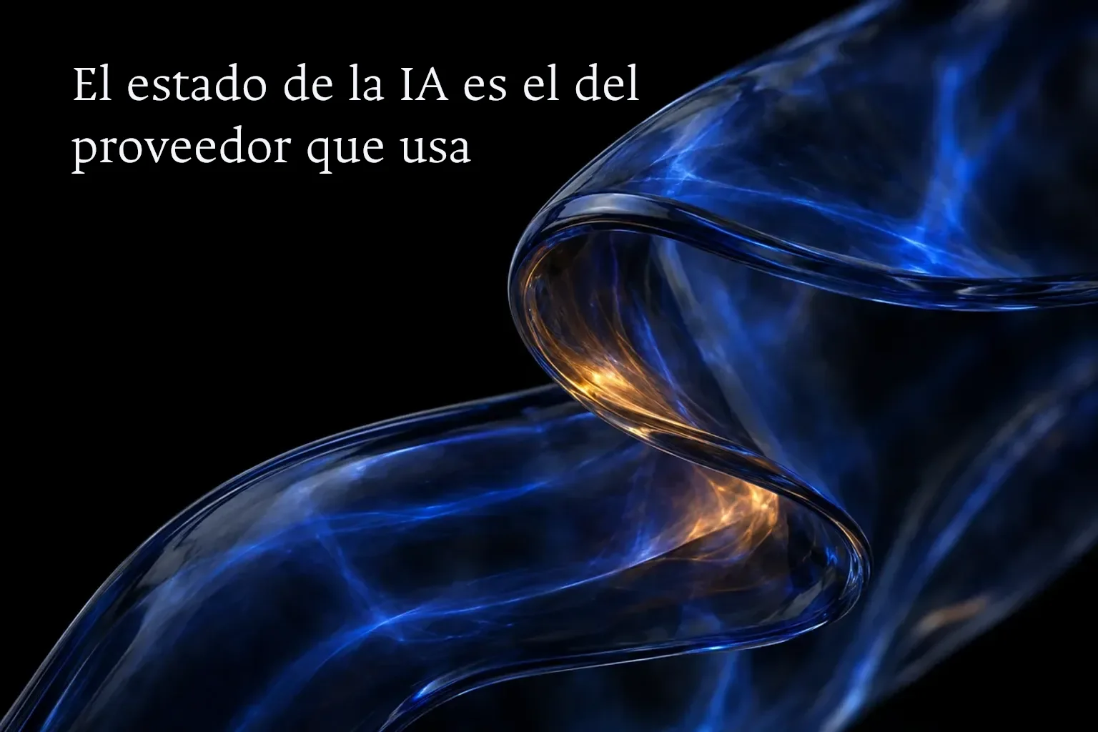 El indicador de la IA sigue al proveedor que elige