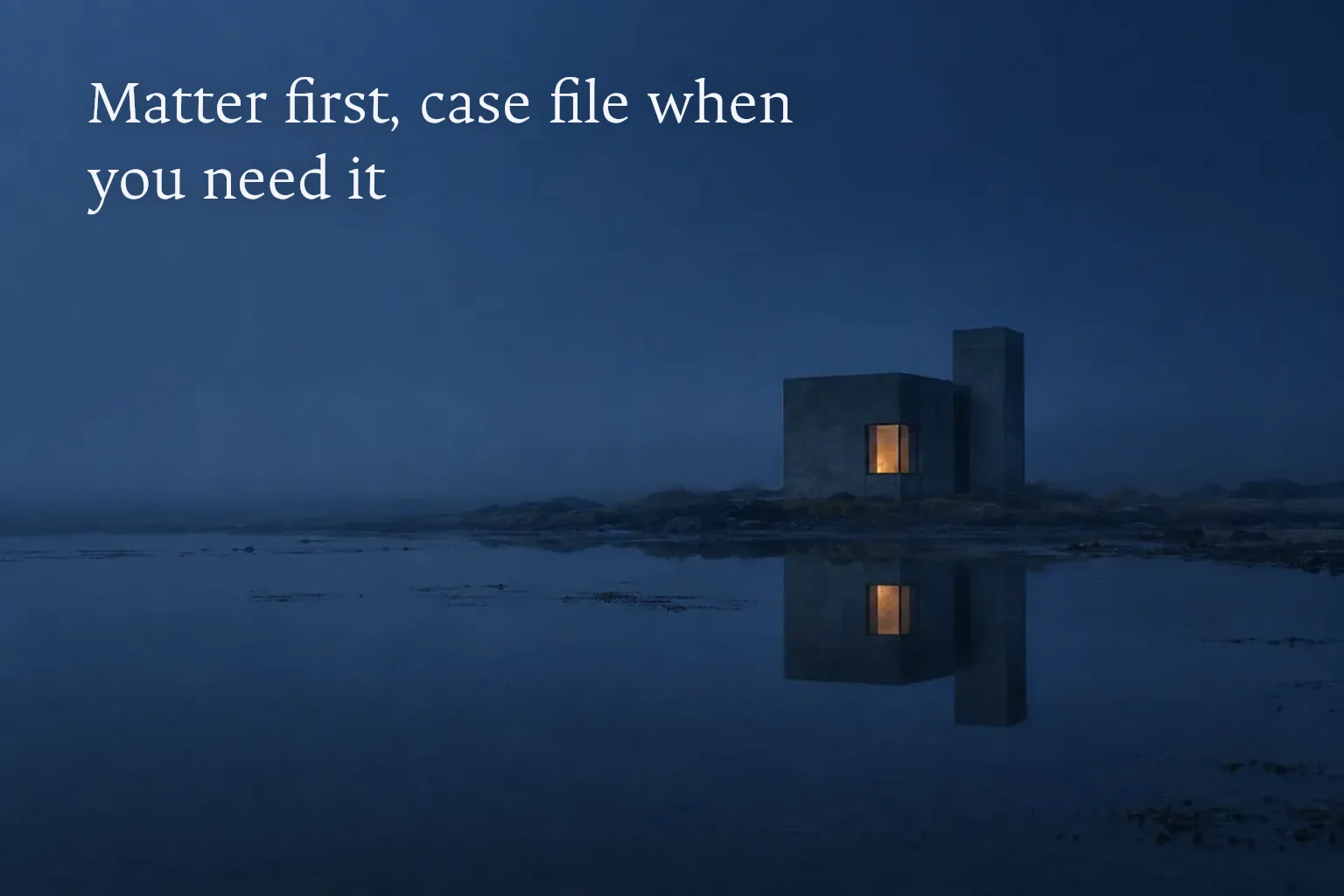 The paperwork becomes a case file